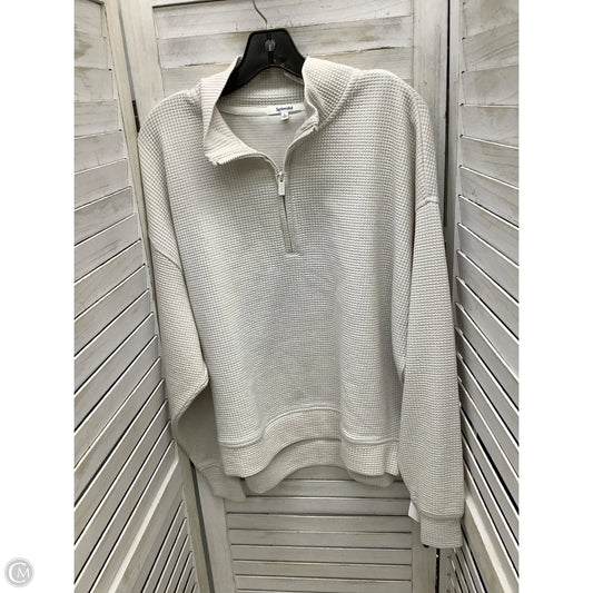 Top Long Sleeve By Splendid In Ivory, Size: L