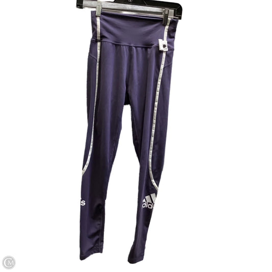 Athletic Leggings By Adidas In Blue, Size: S