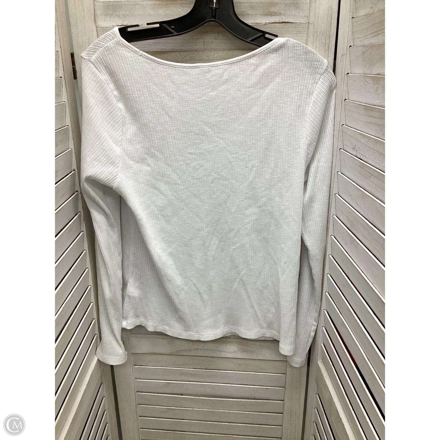 Top Long Sleeve By Old Navy In White, Size: Xl