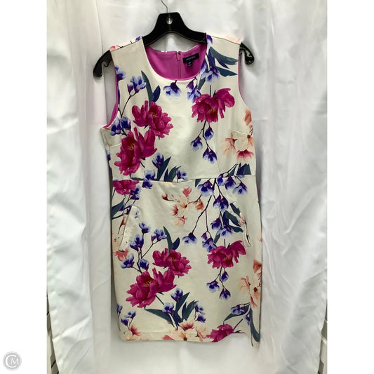 Dress Casual Midi By Lands End In Floral Print, Size: 14