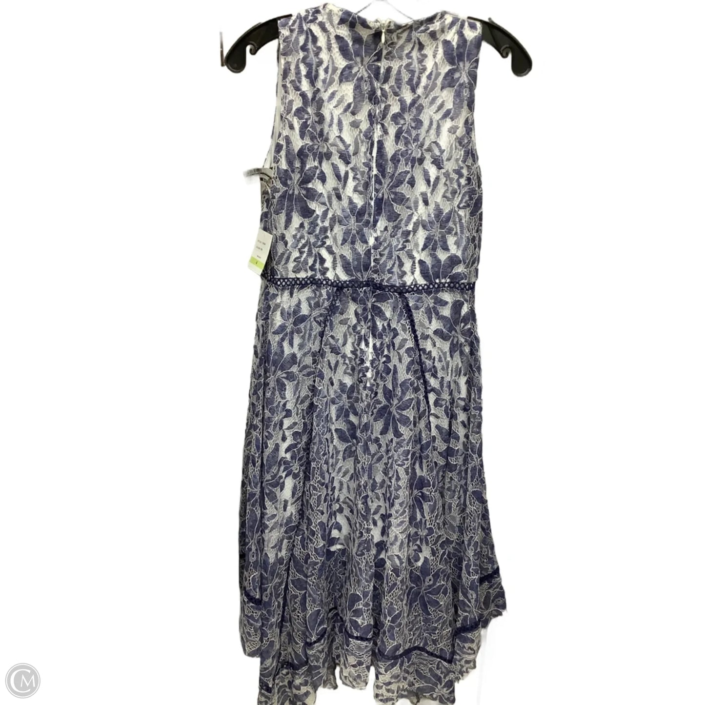 Dress Casual Midi By Just Taylor In Blue Denim, Size: 4