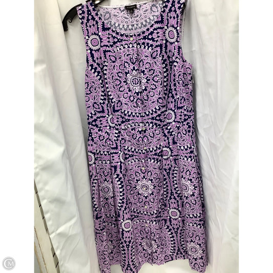 Dress Casual Midi By Talbots In Multi-colored, Size: 12
