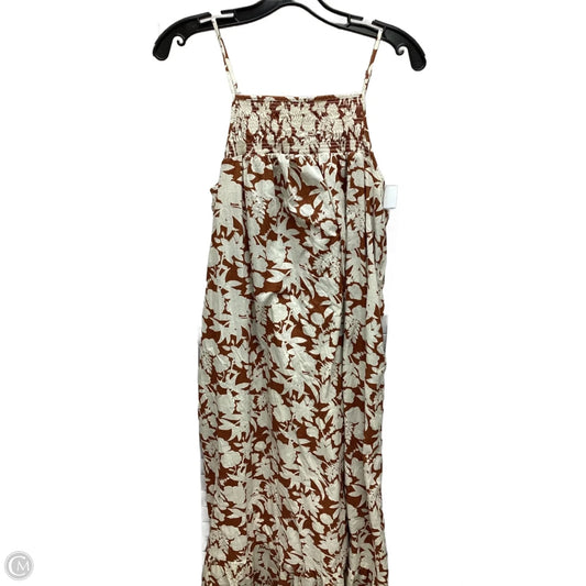 Dress Casual Maxi By Universal Thread In Brown & White, Size: S