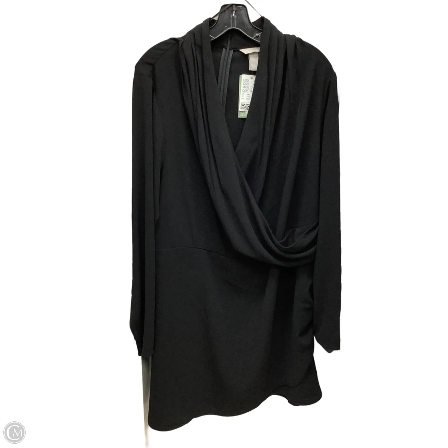 Dress Casual Midi By H&m In Black, Size: Xxl