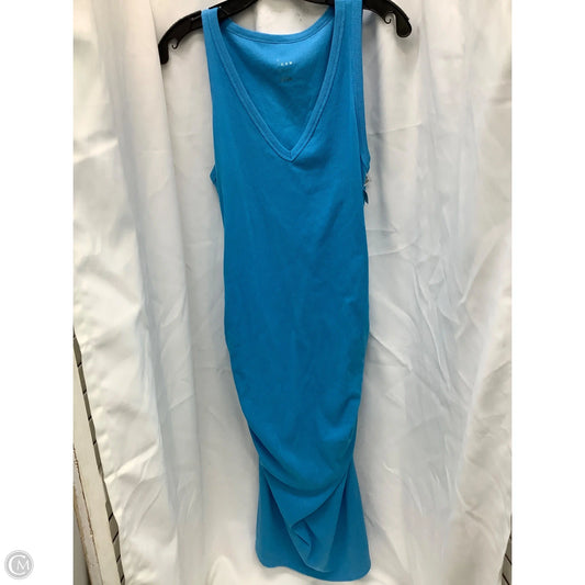Dress Casual Midi By A New Day In Blue, Size: Xl