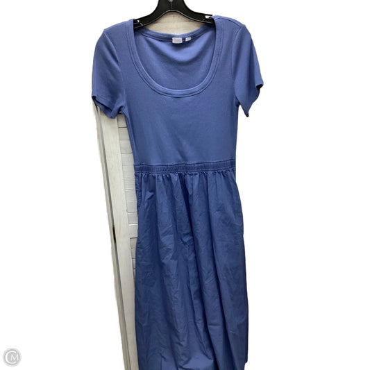 Dress Casual Midi By Gap In Blue, Size: S