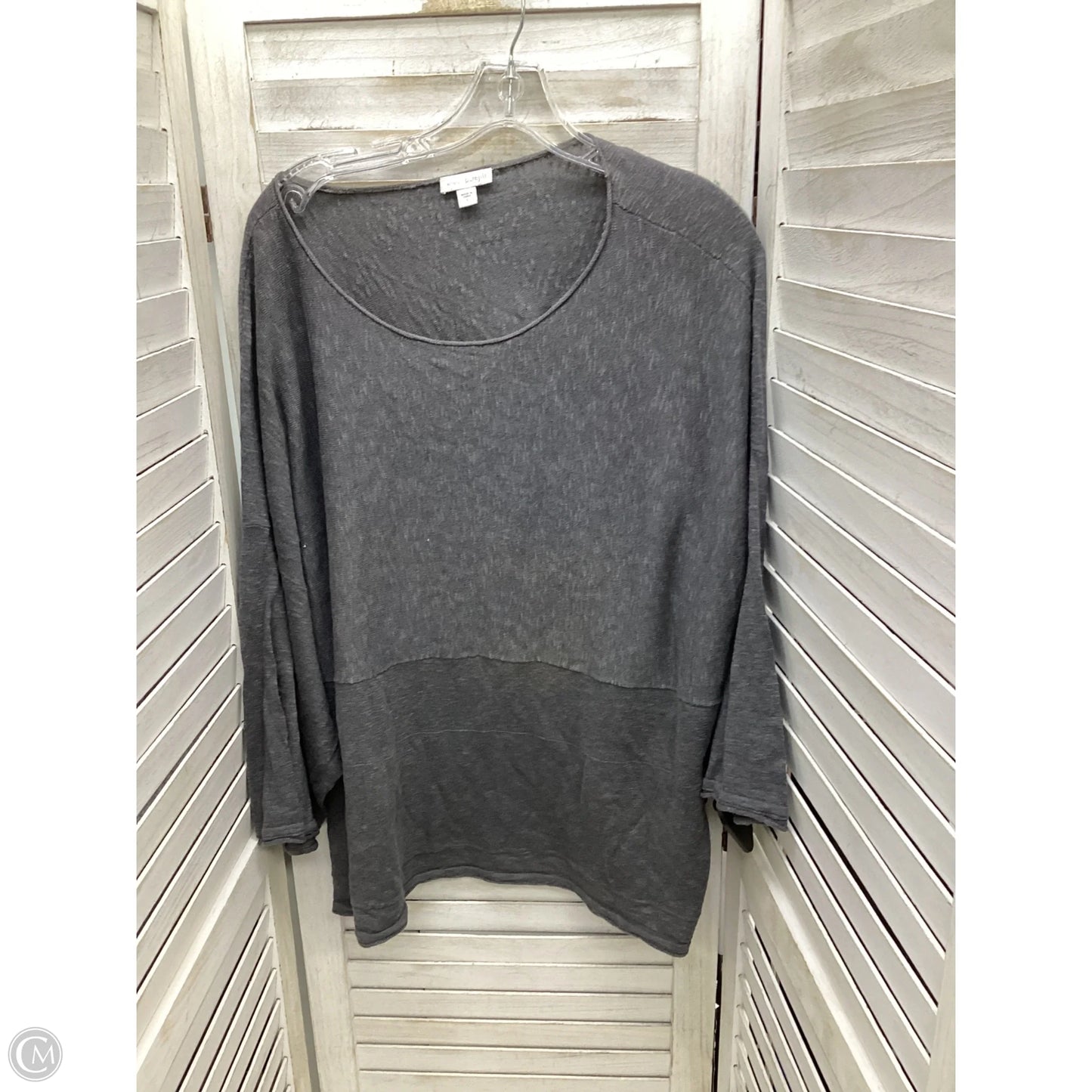 Top Long Sleeve By J. Jill In Grey, Size: L