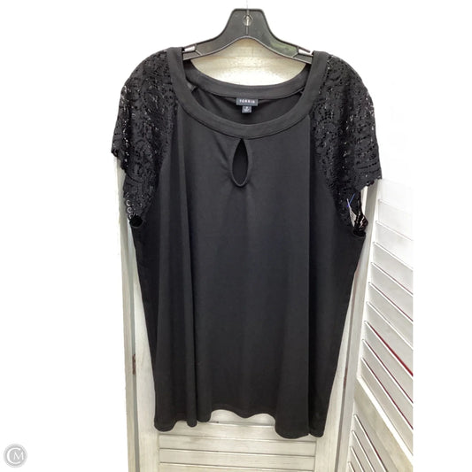 Top Short Sleeve By Torrid In Black, Size: 3x