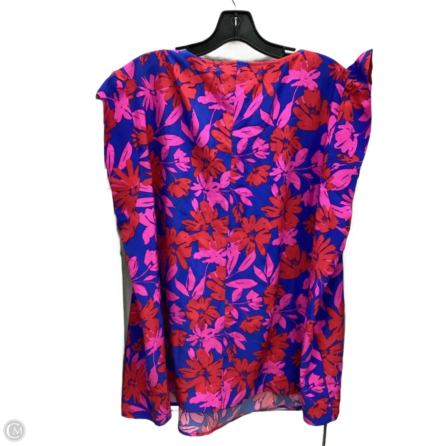 Top Sleeveless By Emily Wonder In Floral Print, Size: 3x