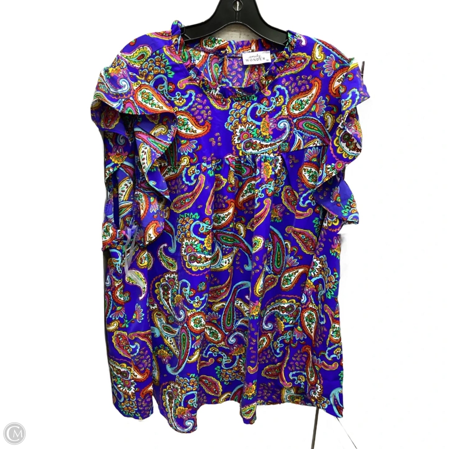 Top Sleeveless By Emily Wonder In Floral Print, Size: 3x