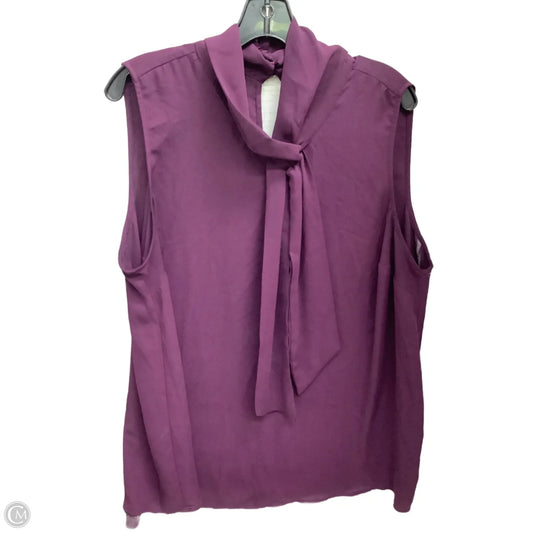 Top Sleeveless By Torrid In Purple, Size: 1x