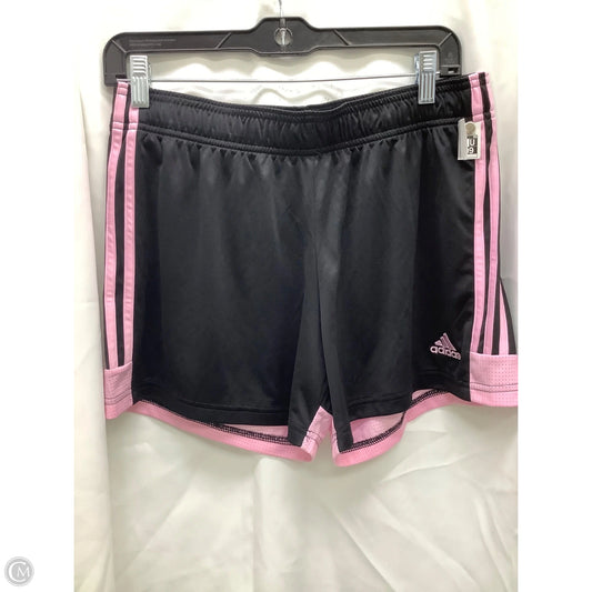 Athletic Shorts By Adidas In Black & Pink, Size: 12