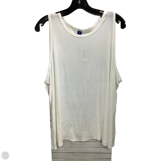 Top Sleeveless By Old Navy In White, Size: Xl