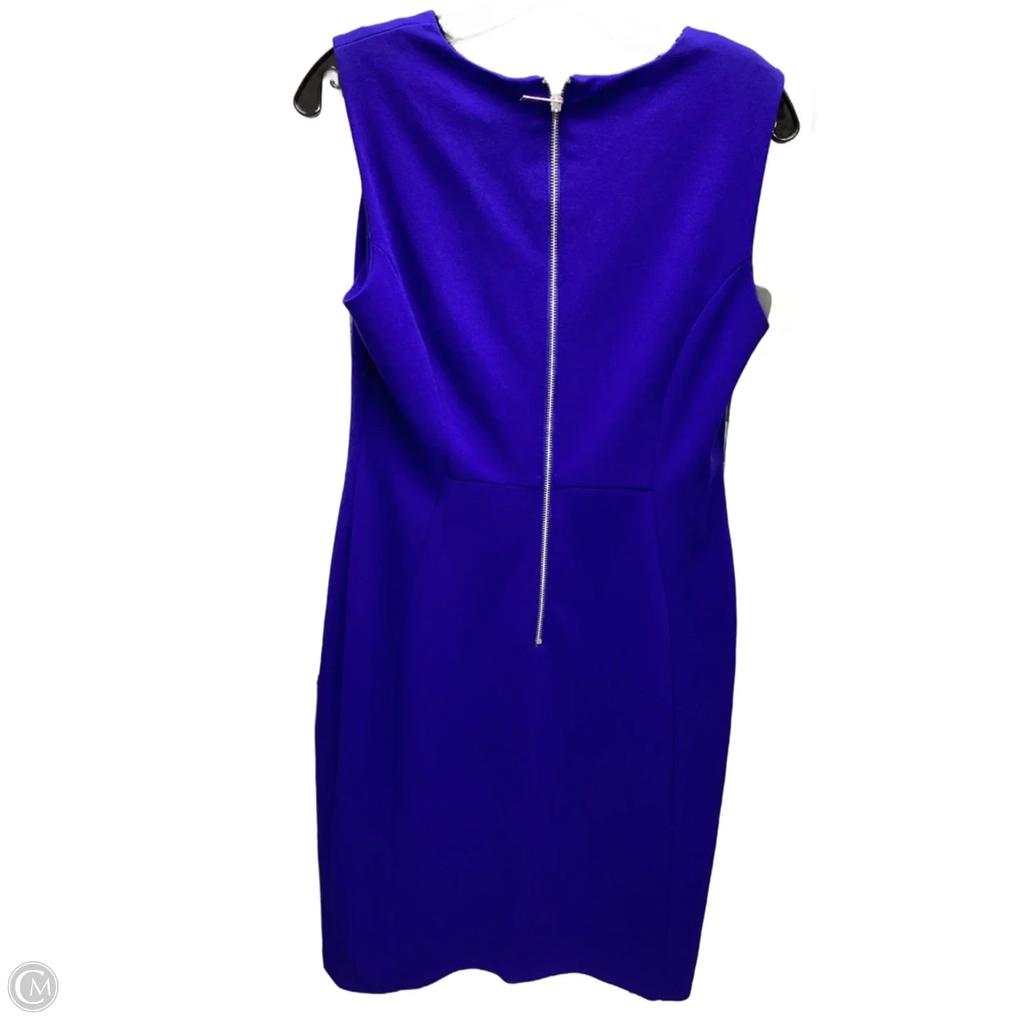 Dress Casual Midi By Calvin Klein In Blue, Size: 10