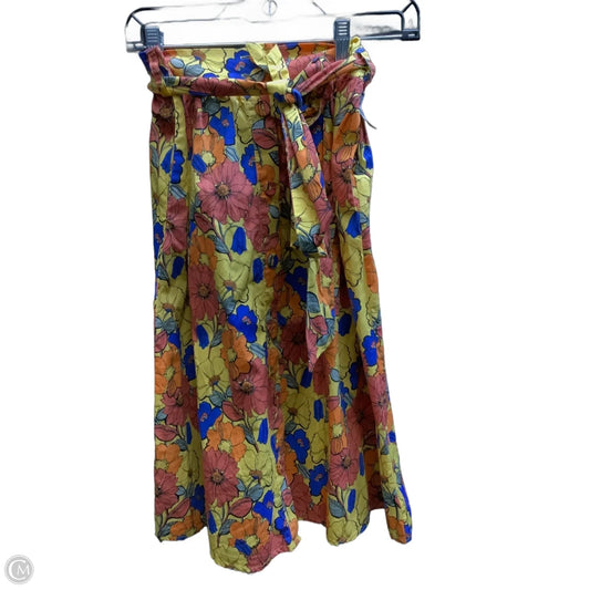 Skirt Midi By Forever 21 In Floral Print, Size: S