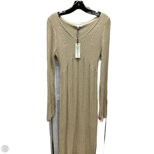 Dress Casual Maxi By Freshman In Tan, Size: L