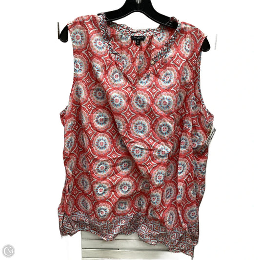 Top Sleeveless By Talbots In Multi-colored, Size: 2x