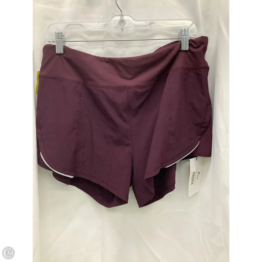 Athletic Shorts By Zyia In Purple, Size: L
