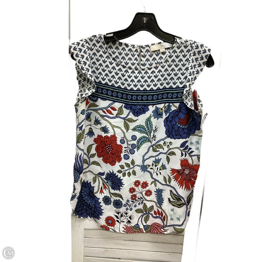 Top Sleeveless By Loft In Multi-colored, Size: Xs