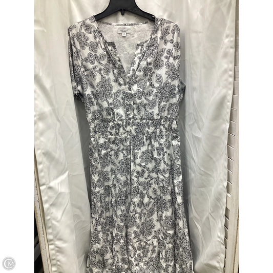 Dress Casual Maxi By Ann Taylor In Black & White, Size: 12