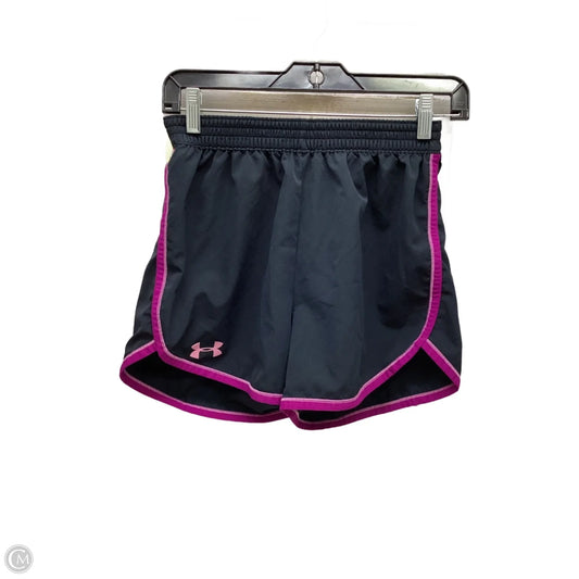 Athletic Shorts By Under Armour In Black & Purple, Size: Sp