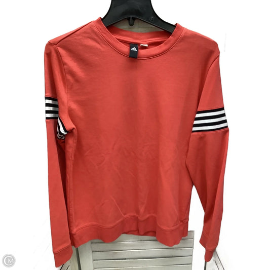 Top Long Sleeve By Adidas In Coral, Size: M