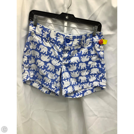 Shorts Designer By Lilly Pulitzer In Blue & White, Size: 0