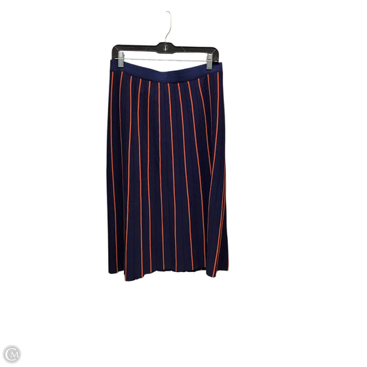 Skirt Midi By Clothes Mentor In Striped Pattern, Size: L