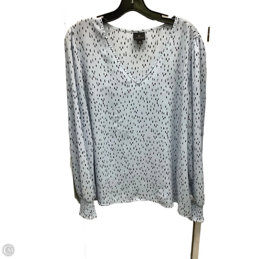 Top Long Sleeve By Worthington In Blue, Size: Xl