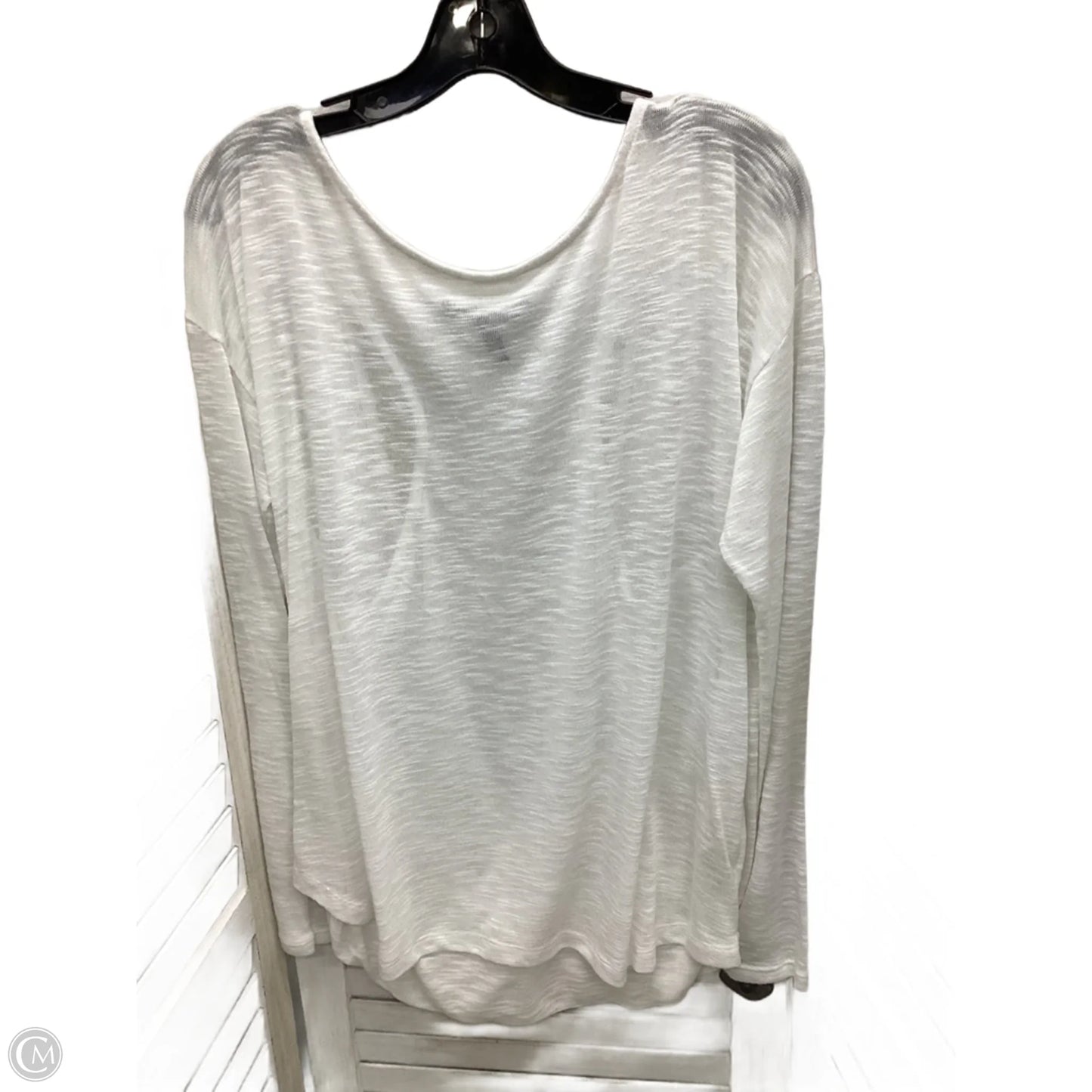 Top Long Sleeve By White House Black Market In White, Size: Xl