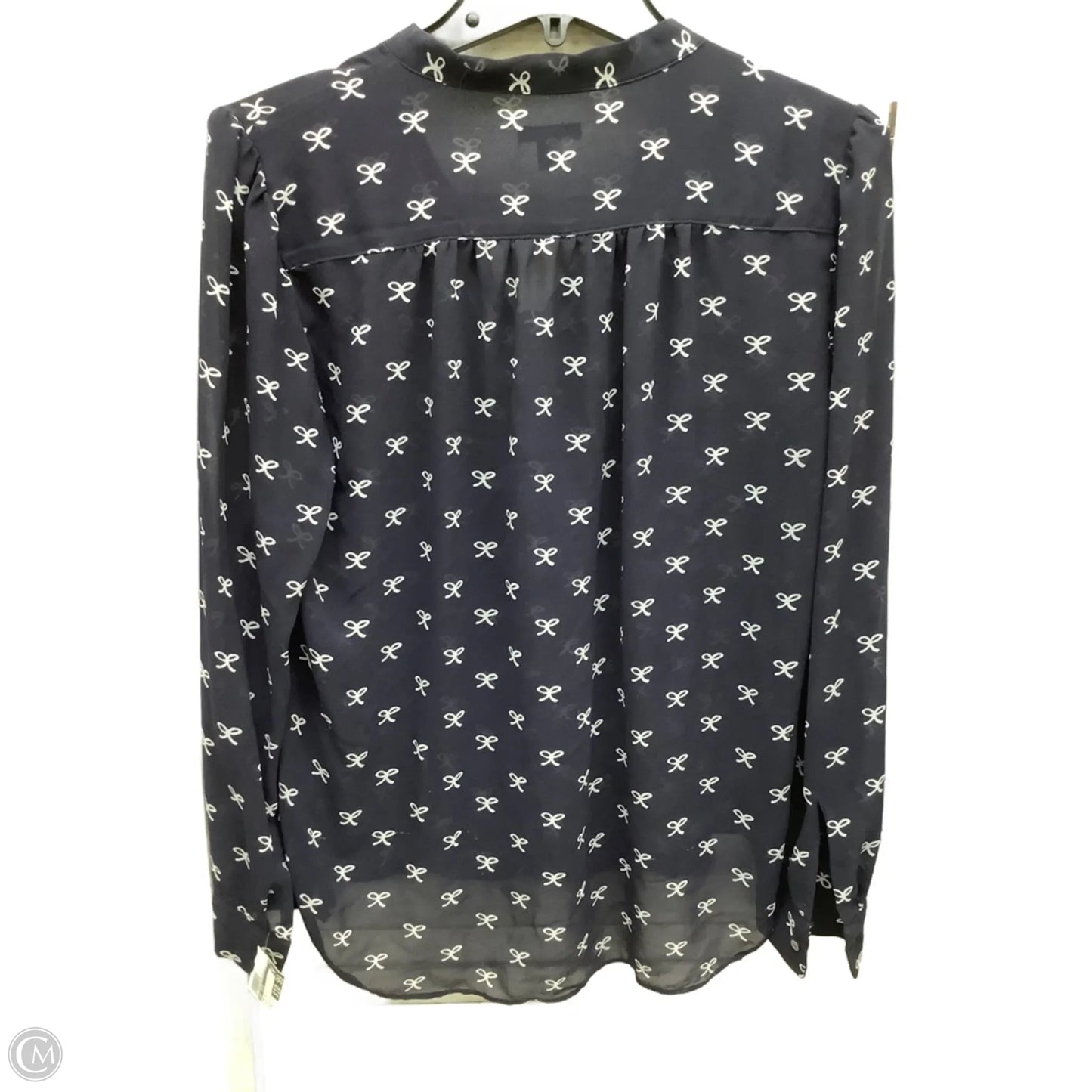 Top Long Sleeve By Ann Taylor In Blue, Size: M