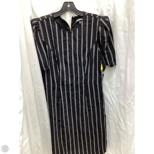 Dress Casual Midi By Express In Striped Pattern, Size: 12