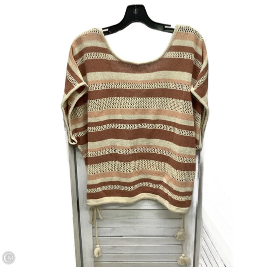 Top Short Sleeve By Anthropologie In Multi-colored, Size: Osfm