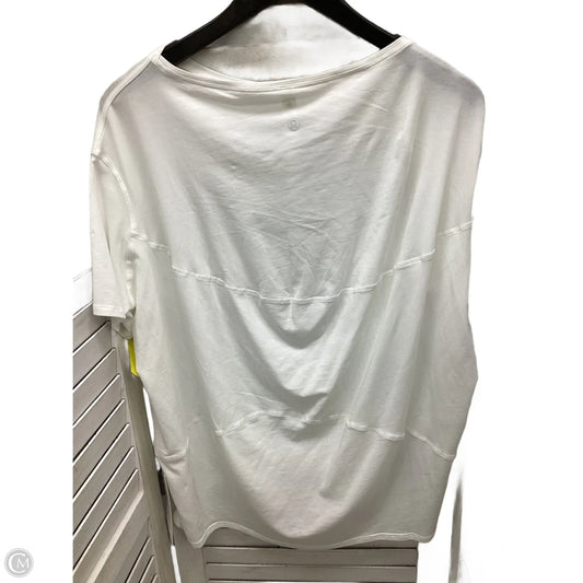 Top Short Sleeve By Lululemon In White, Size: 6