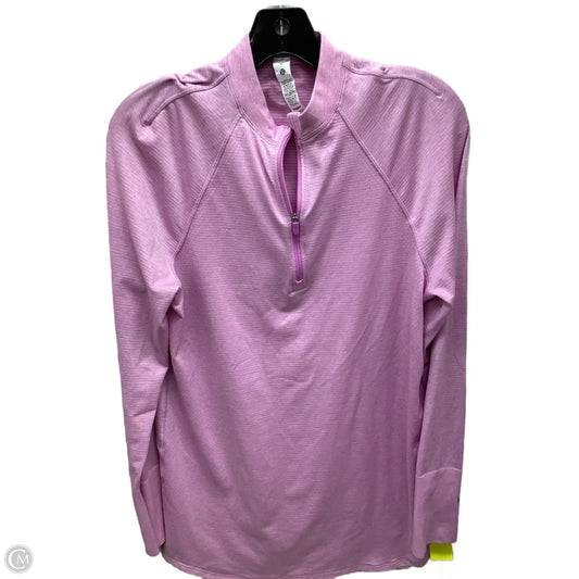 Top Long Sleeve By Lululemon In Pink, Size: 8