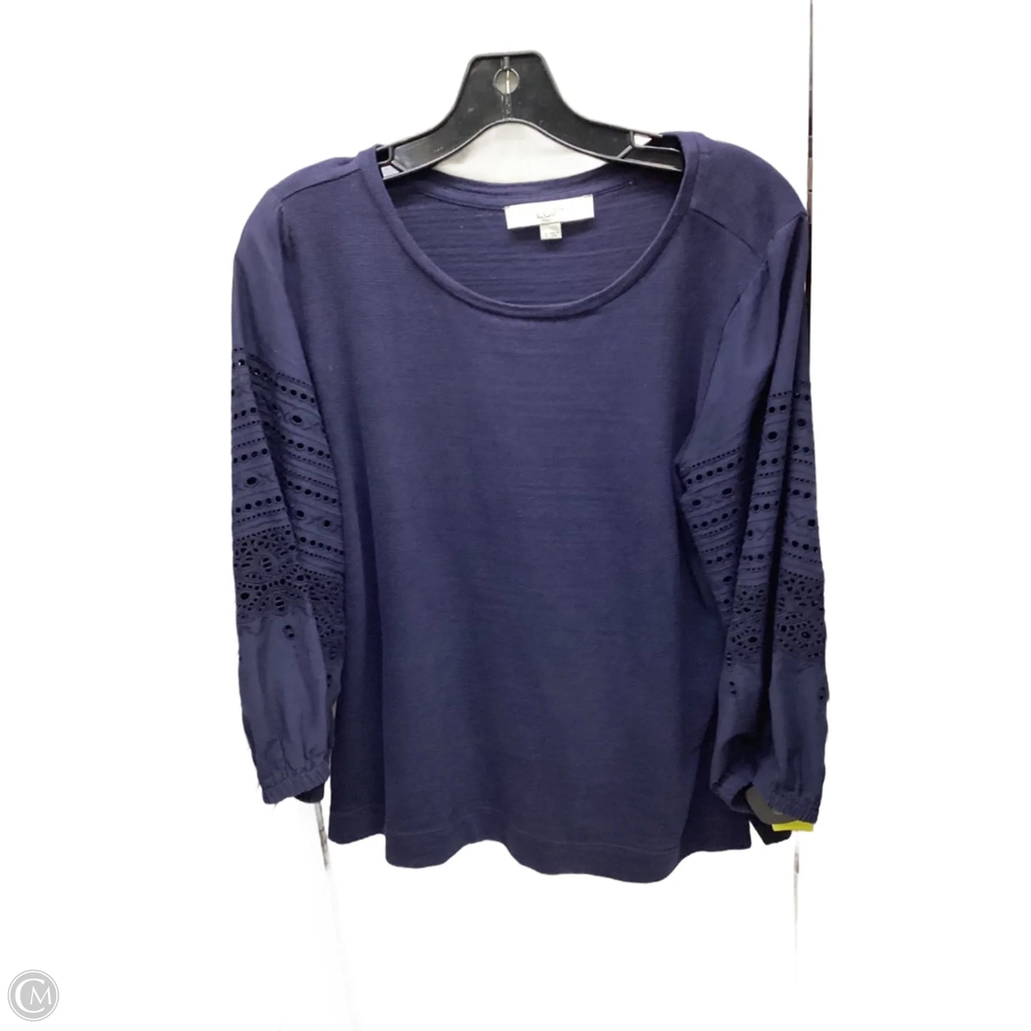 Top Long Sleeve By Loft In Navy, Size: S