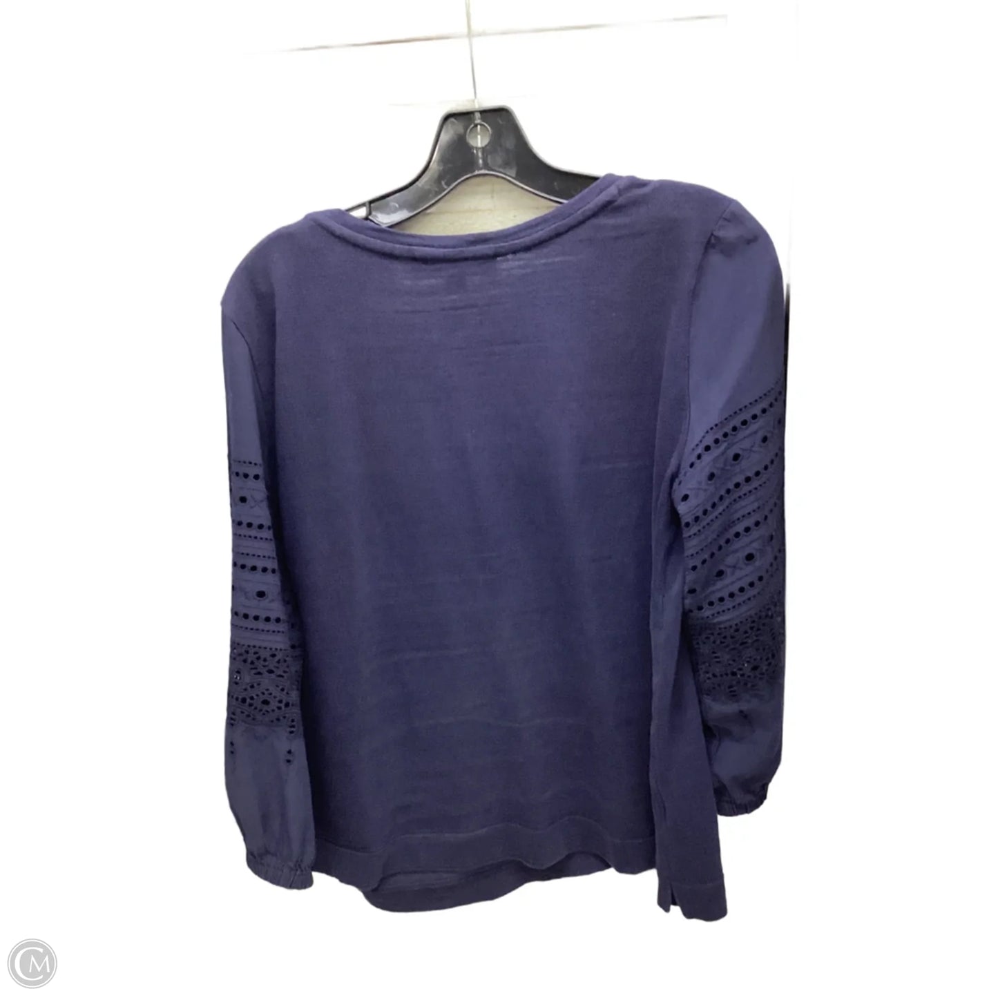 Top Long Sleeve By Loft In Navy, Size: S