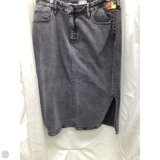 Skirt Midi By Ava & Viv In Black, Size: 18