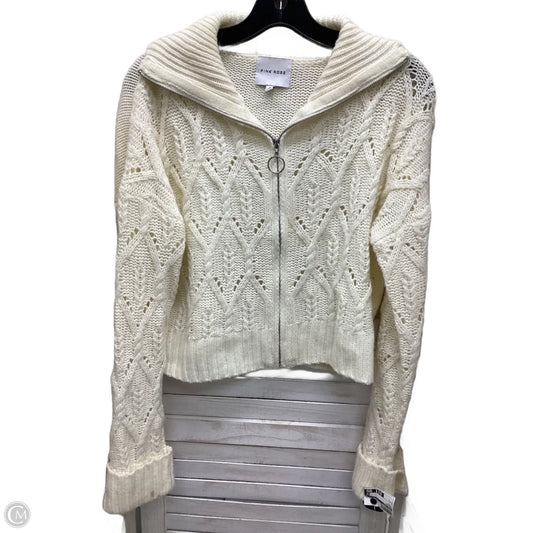 Sweater By Pink Rose In Ivory, Size: L