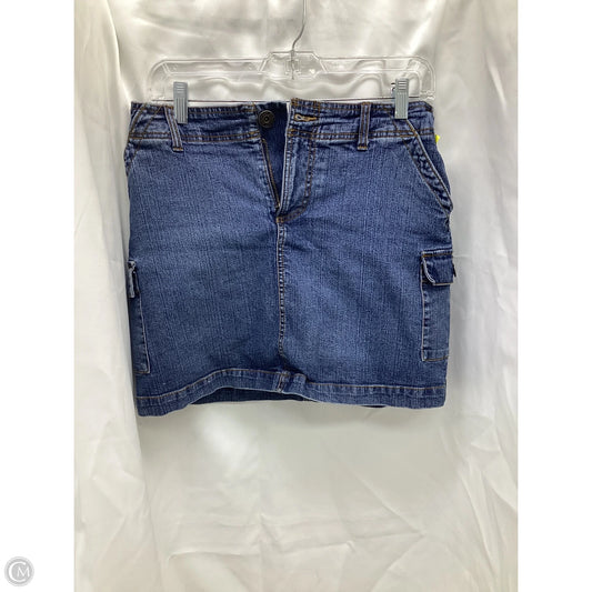 Skirt Midi By St Johns Bay In Blue Denim, Size: 8