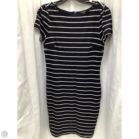 Dress Casual Midi By Ann Taylor In Striped Pattern, Size: 6