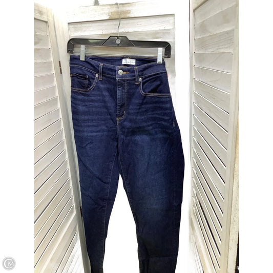 Jeans Skinny By Loft In Blue, Size: 10