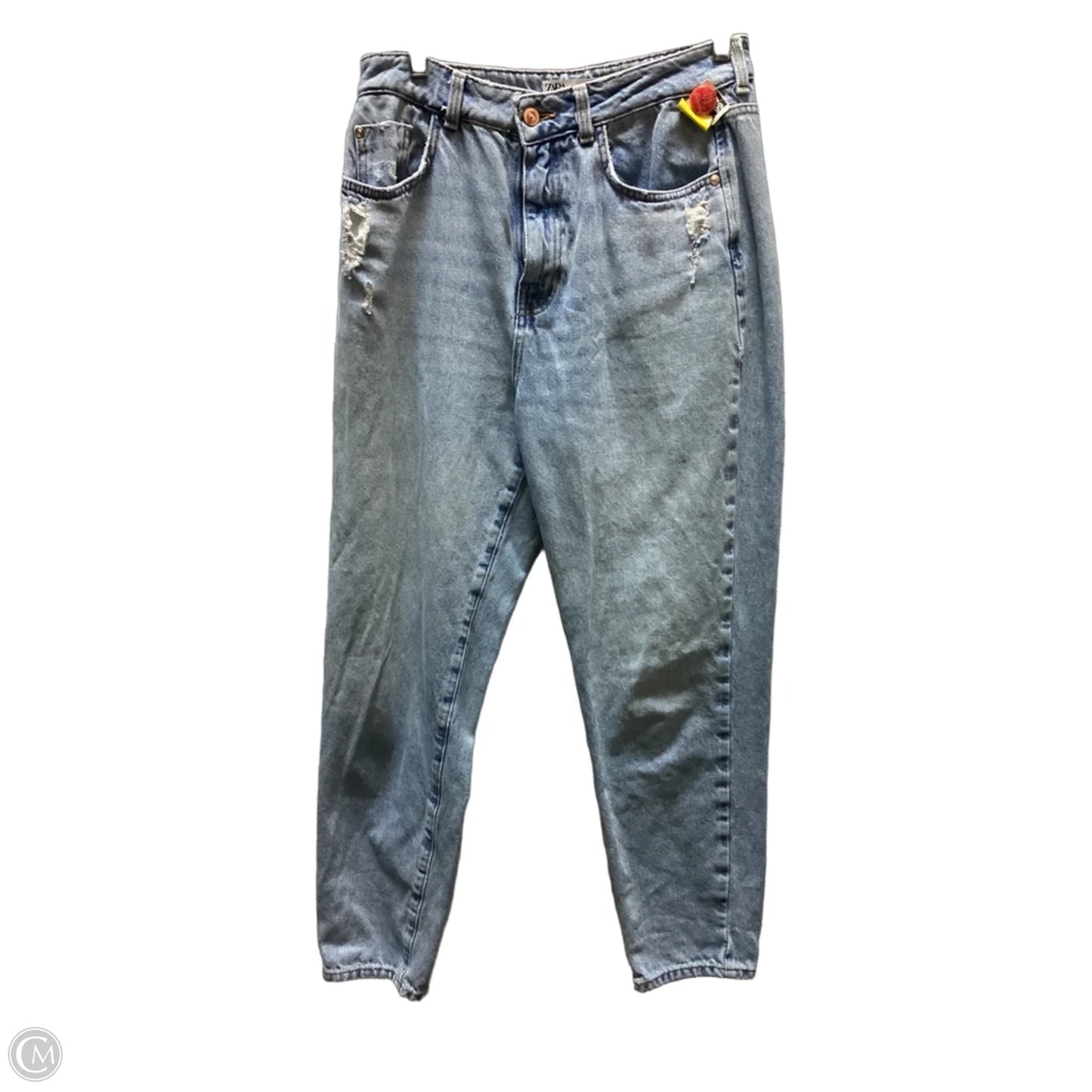 Jeans Boyfriend By Zara In Blue Denim, Size: 6