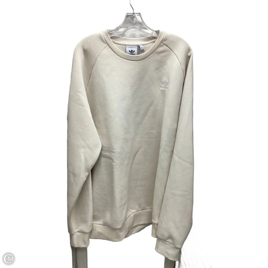 Sweatshirt Crewneck By Adidas In Ivory, Size: Xl