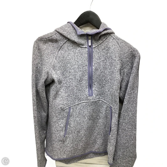 Sweatshirt Hoodie By Lululemon In Grey, Size: S