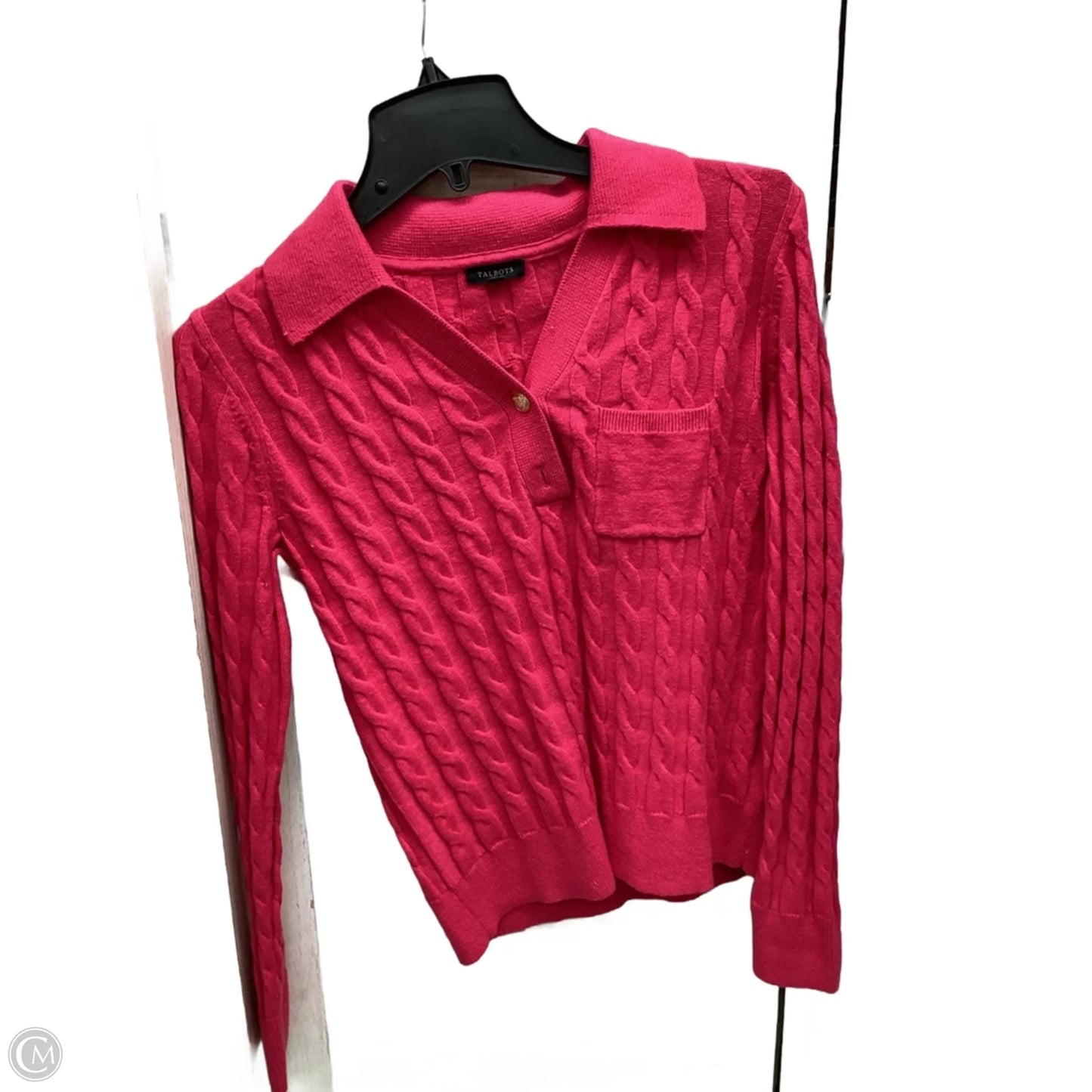 Top Long Sleeve By Talbots In Pink, Size: Xs