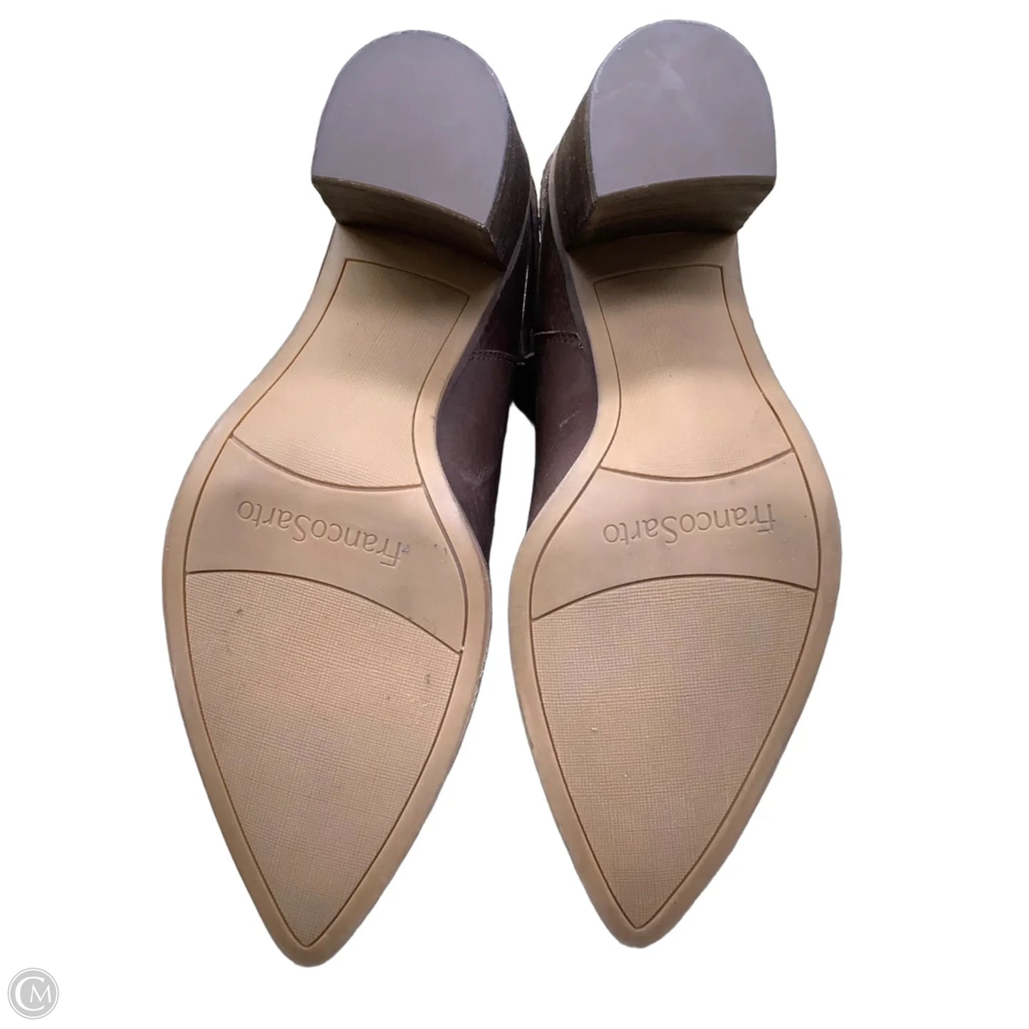 Boots Ankle Heels By Franco Sarto In Brown, Size: 9