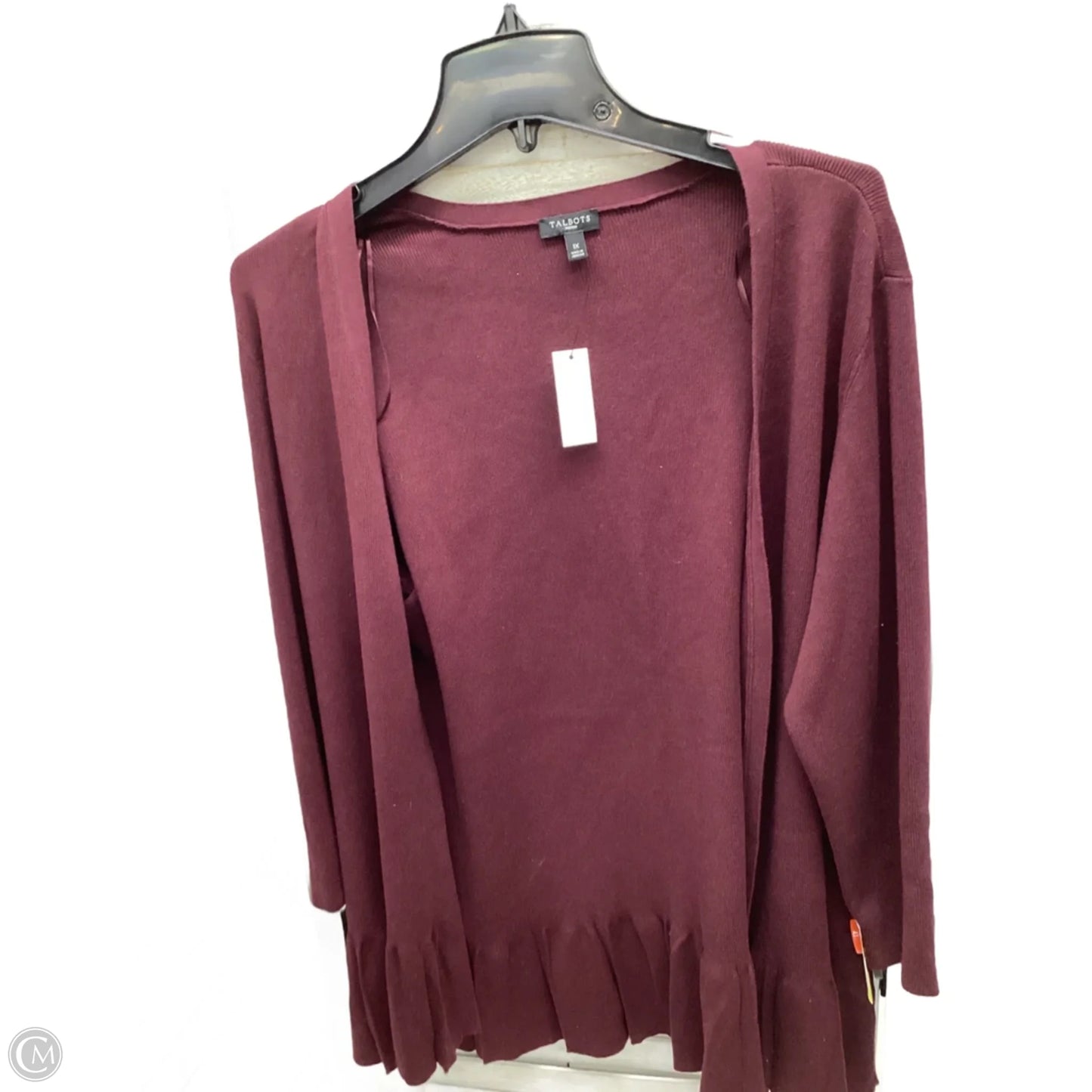 Cardigan By Talbots In Maroon, Size: 1x