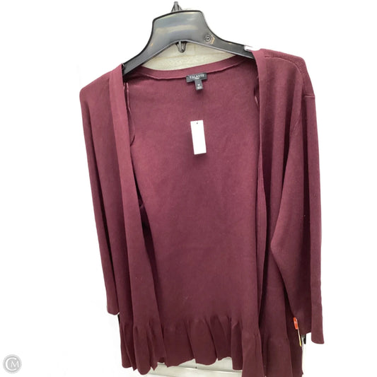Cardigan By Talbots In Maroon, Size: 1x