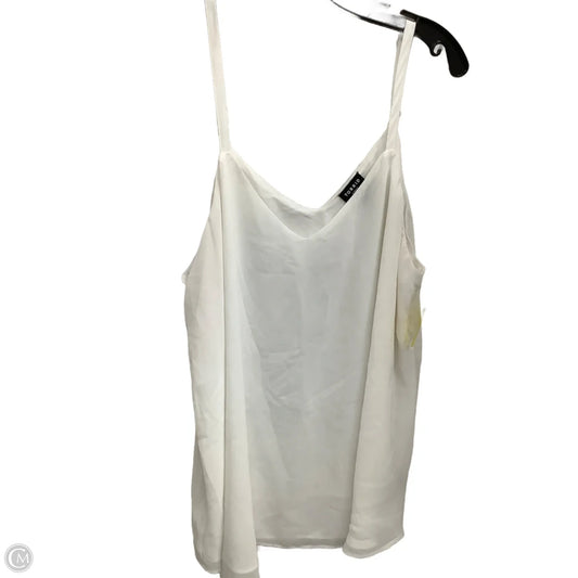 Top Sleeveless By Torrid In White, Size: 1x